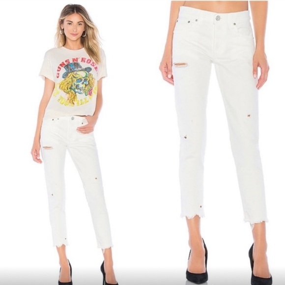MOUSY VINTAGE WHITE JEANS - Picture 1 of 10